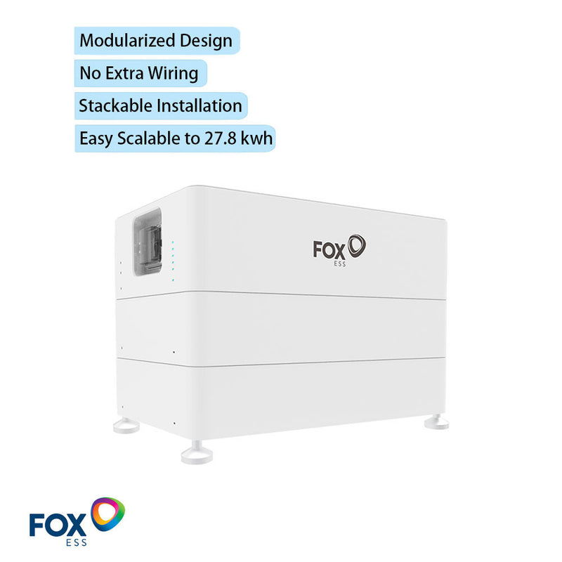 Fox ESS 12.09kWh High Voltage LFP Battery + H3 10kW 3-Phase Hybrid Inv